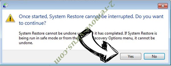 Cccmn Ransomware removal - restore message