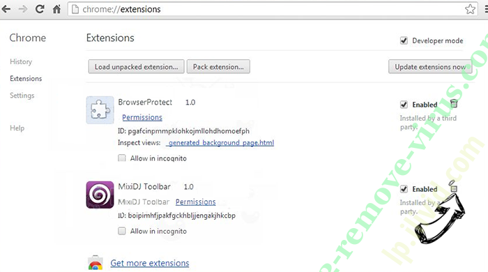 WebCrawler.com Chrome extensions remove