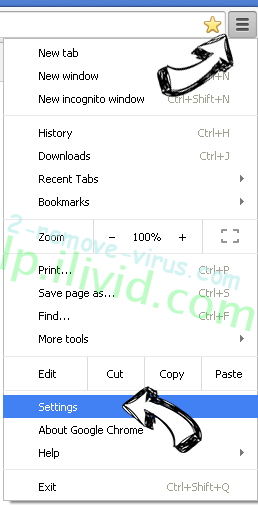 12startpage.com Chrome menu