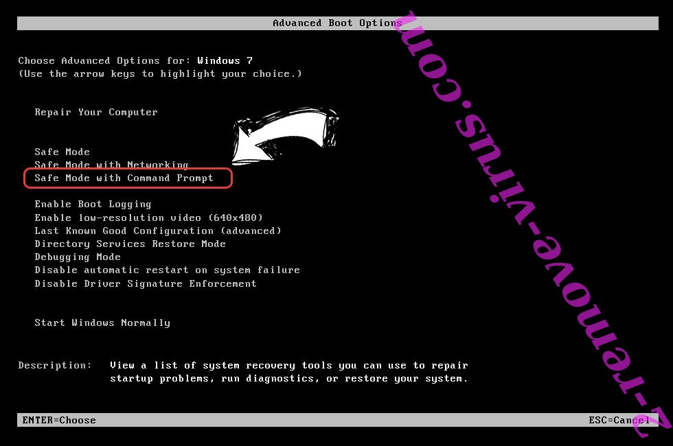 Windows boot menu - command prompt