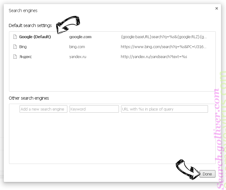 SearchGrape.com Chrome extensions disable