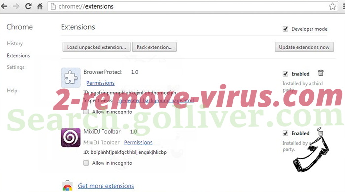 Keyrolan.com redirect Chrome extensions remove