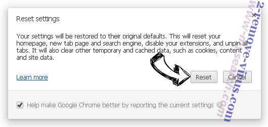 Search Window Ads Chrome reset