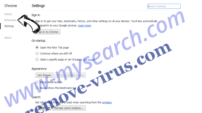 www-mysearch.com Chrome settings