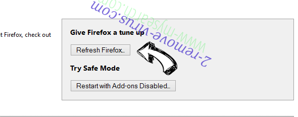 Search Window Ads Firefox reset