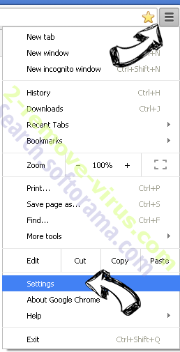 SearchPage-results.net Chrome menu