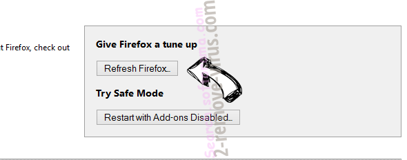 SearchMaster Adware Firefox reset
