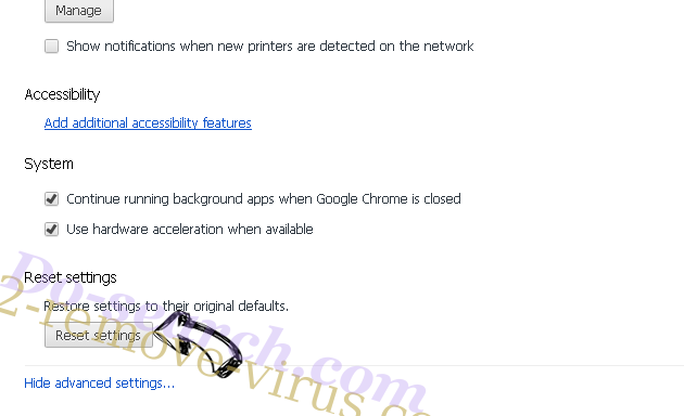 Clotraiam.website Chrome advanced menu