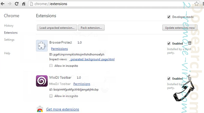 Do-search.com Chrome extensions remove