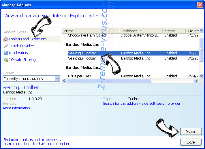 Do-search.com IE toolbars and extensions