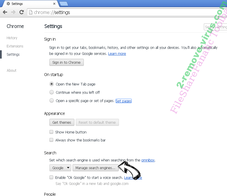 AmpxSearch Chrome extensions disable