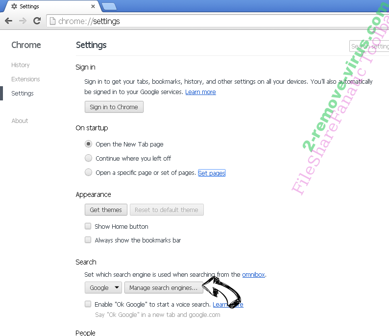 search4tops.com Chrome extensions disable