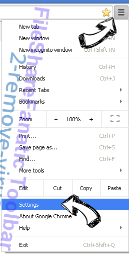 TestForSpeed Toolbar Chrome menu