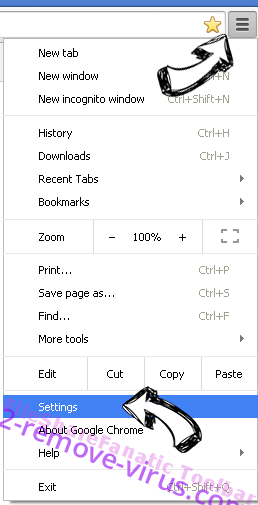 Startinf.com Chrome menu