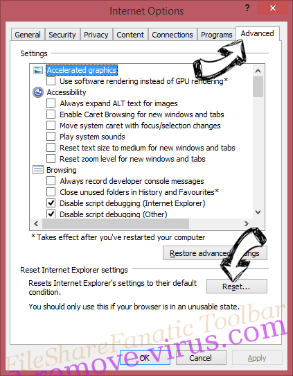 Status 77 ampxsearch IE reset browser