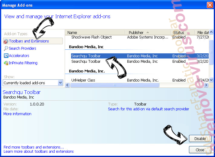 search4tops.com IE toolbars and extensions