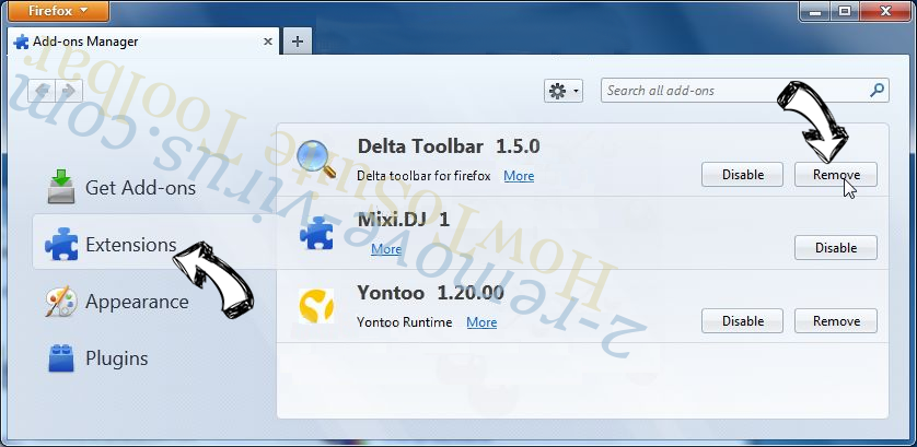 Baidu Toolbar Firefox extensions