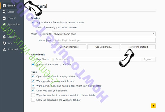 Baidu Toolbar Firefox reset confirm