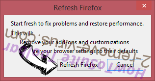 MainSignSearch Adware Firefox reset confirm