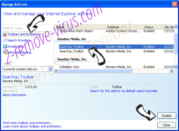 aMuleC Virus IE toolbars and extensions