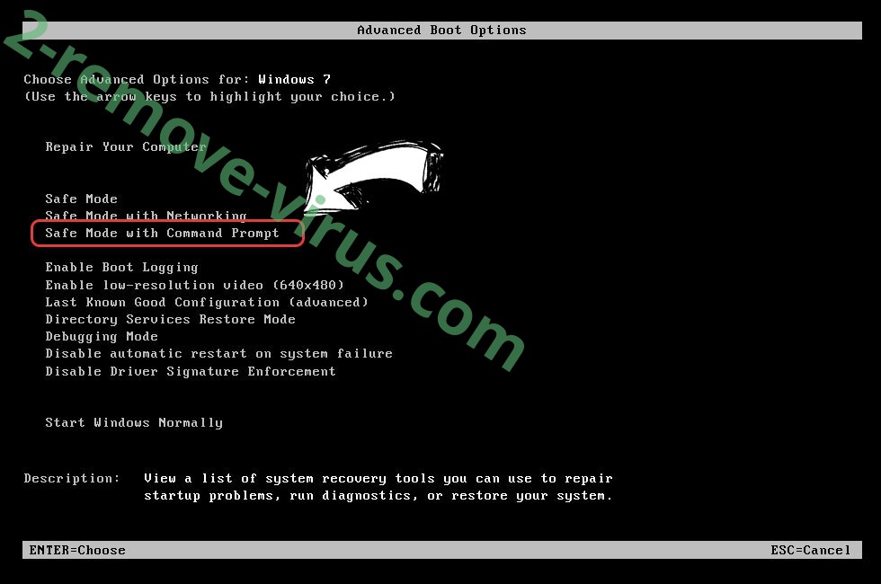 Windows boot menu - command prompt