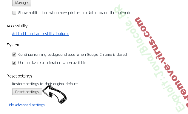 Bing Search from Mac Chrome advanced menu