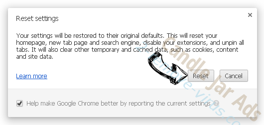 Email Enhanced Virus Chrome reset