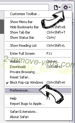 EasyMailAccess.com Safari menu
