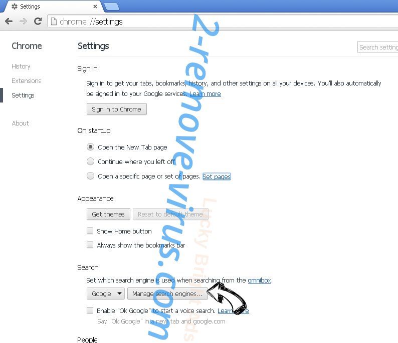 Supprimer Easy Television Access Virus Chrome extensions disable