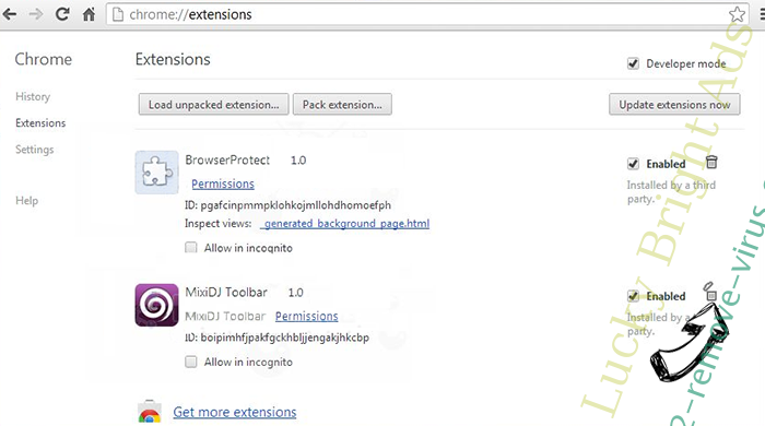 Bvsearch.com Chrome extensions remove