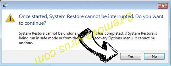 Tcvp removal - restore message