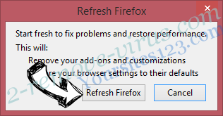 Rocket Speed Booster Firefox reset confirm