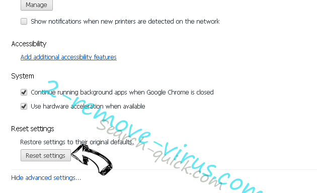 Images Switcher Adware Chrome advanced menu
