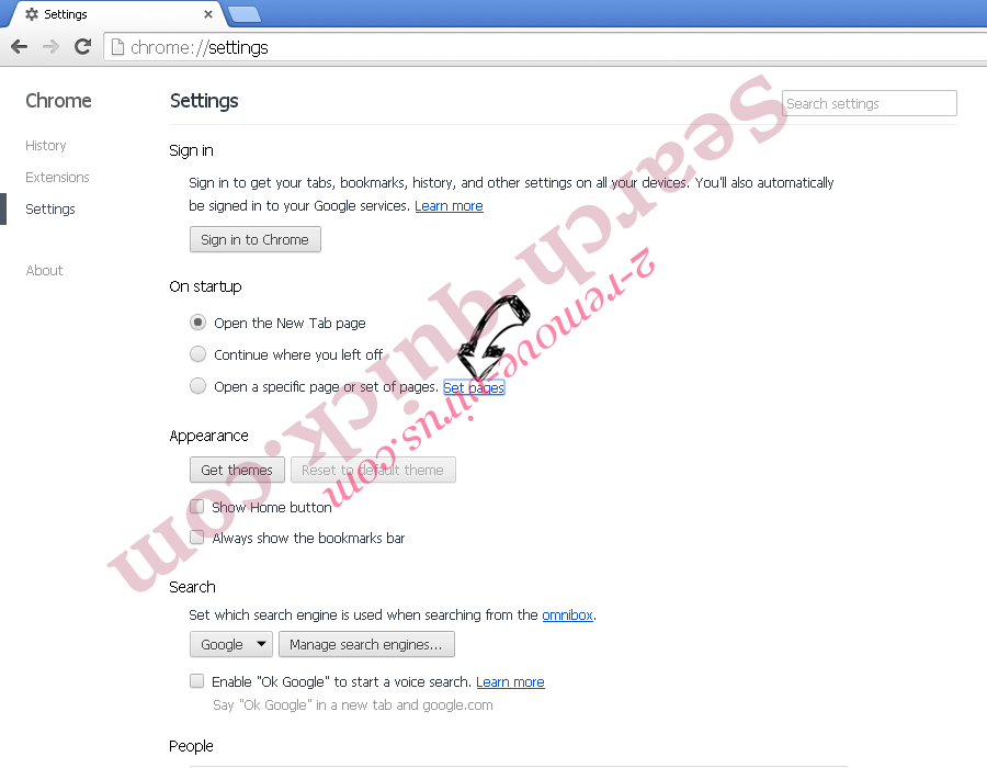 Queryrouter Search Chrome settings