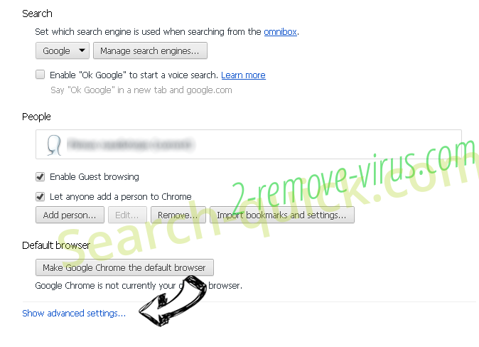 Images Switcher Adware Chrome settings more