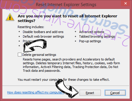 Rambler Search virus IE reset