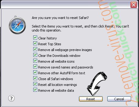 RSA 4096 Virus Safari reset