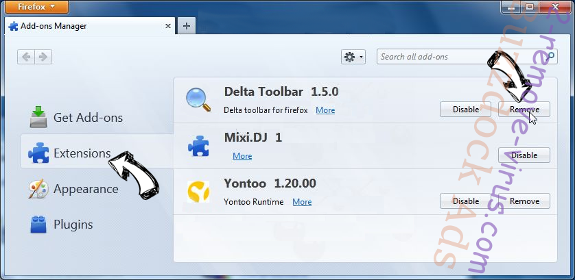 MyVideoTab Toolbar Firefox extensions