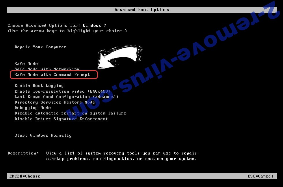 Windows boot menu - command prompt