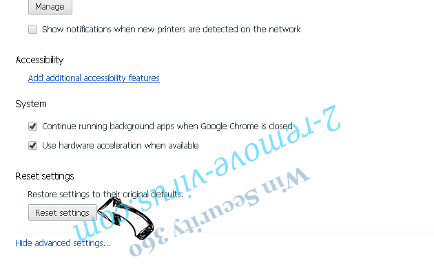 Fast-Search.tk Redirect Chrome advanced menu