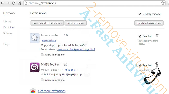 Softonic Web Search redirect Chrome extensions remove