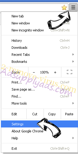 Search.hogwarin.com Chrome menu