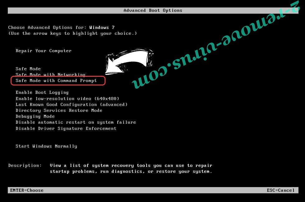 Windows boot menu - command prompt