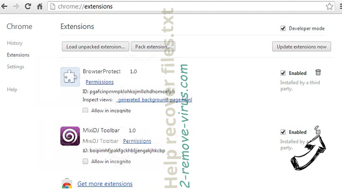 Gubudakis.com Chrome extensions remove