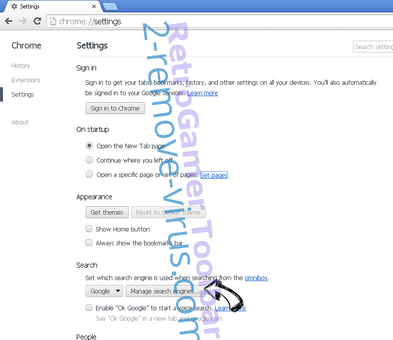 Search.hyourmapview.com Virus Chrome extensions disable