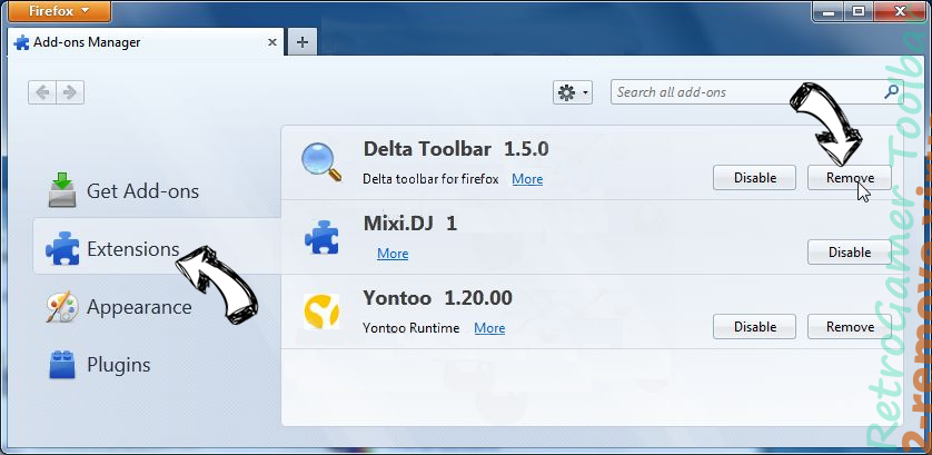 RetroGamer Toolbar Firefox extensions