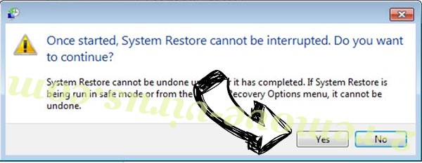 Mallox ransomware removal - restore message