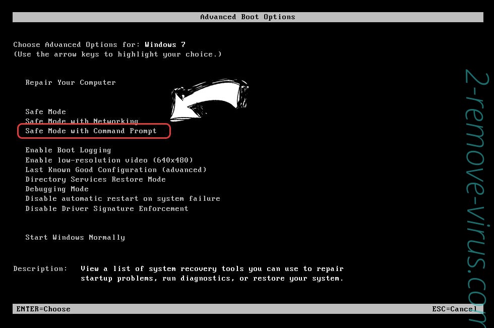 Windows boot menu - command prompt