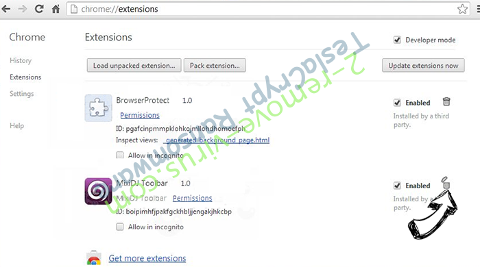 Adf.ly Virus Chrome extensions remove