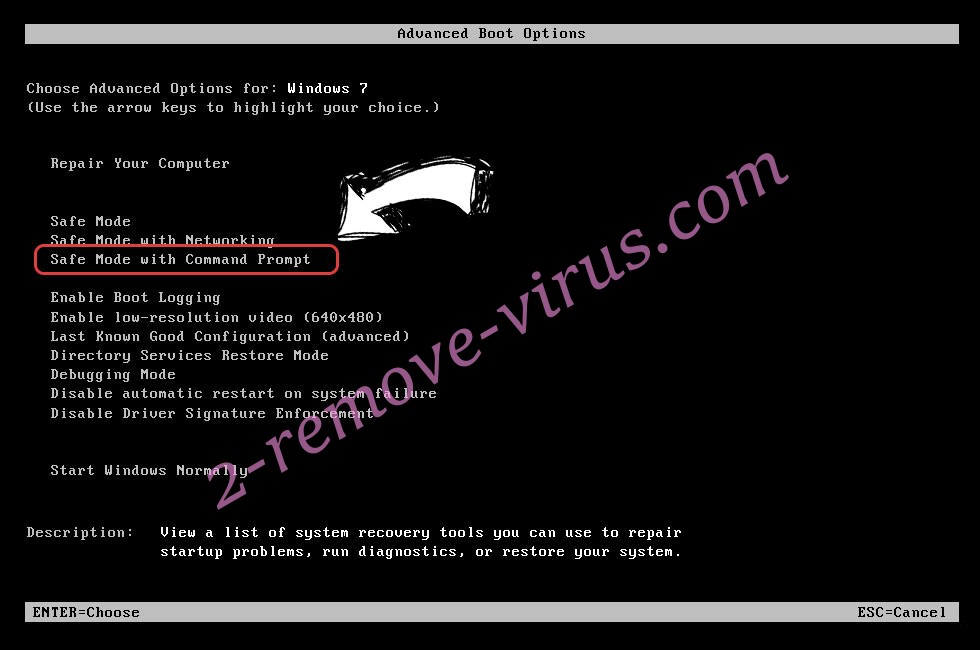 Windows boot menu - command prompt